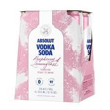 Absolut Cocktail Raspberry Soda 12oz Can