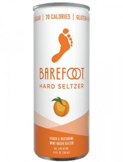 Barefoot Hard Seltzer - Peach Nectarine NV (4 pack cans)